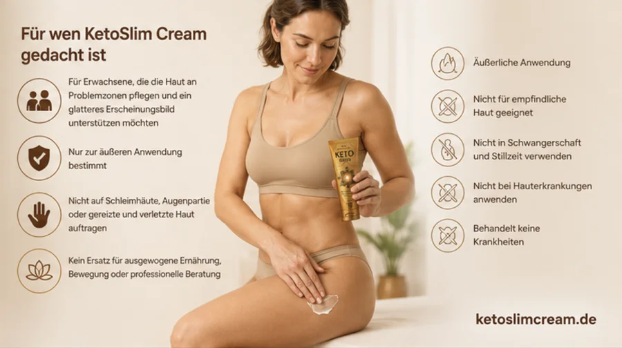 KetoSlim Cream — Körperpflege für Erwachsene an den Problemzonen