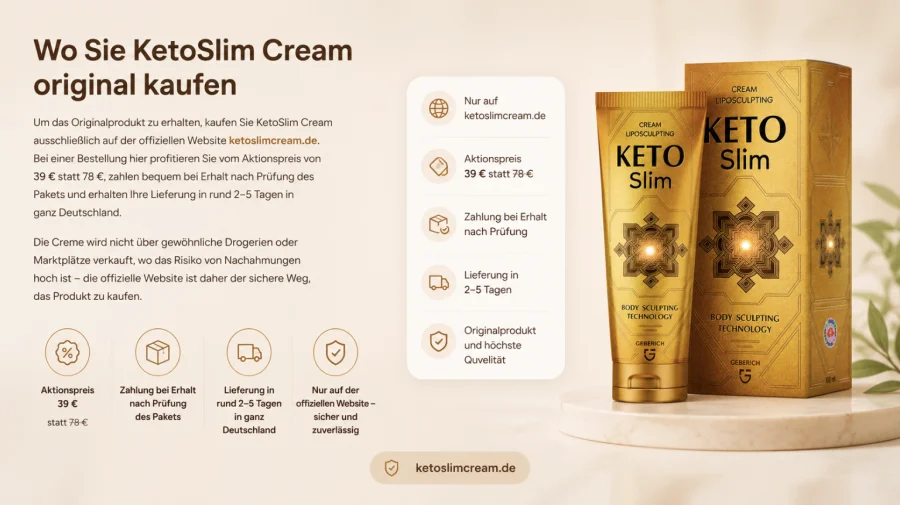 KetoSlim Cream — Originalprodukt auf der offiziellen Website in Deutschland kaufen